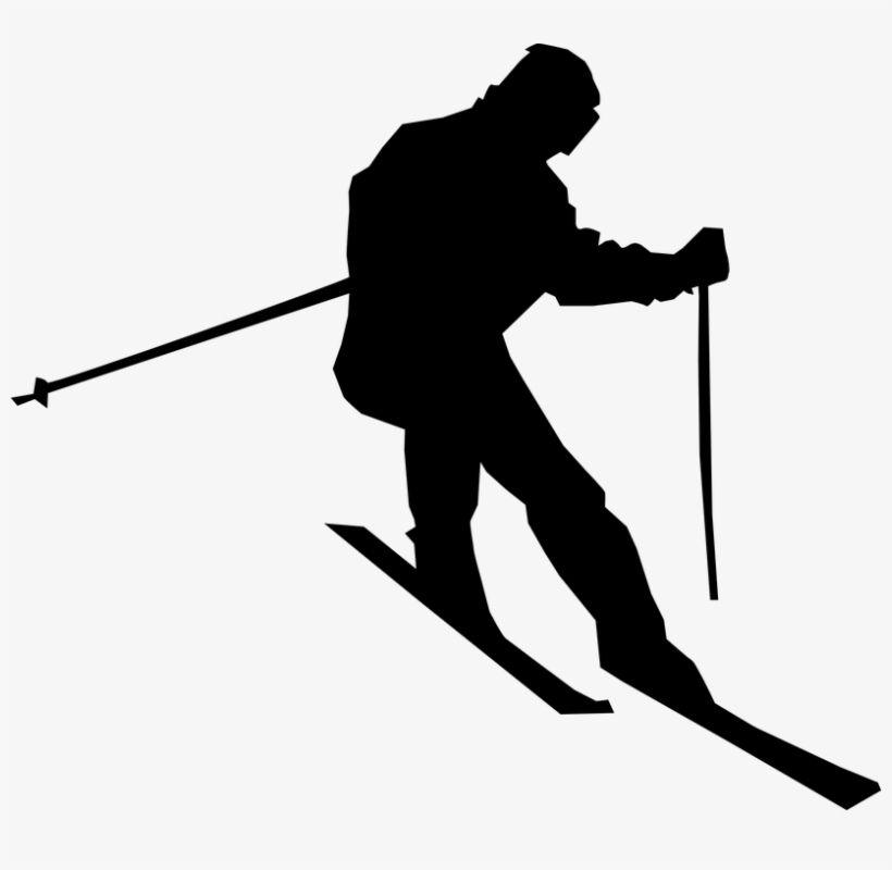 Ski Vector Free - Ski Clipart No Background, transparent png download