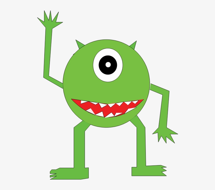 Mike Clipart Free For Download - Green Monster Clip Art, transparent png download