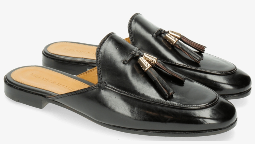 Mules Scarlett 2 Black Tassel Black Red Accessory Gold - Flip-flops, transparent png download