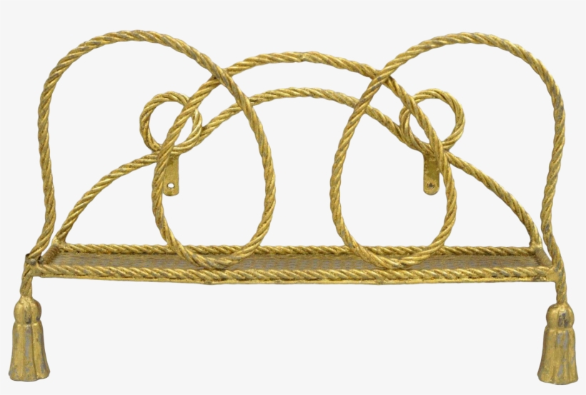 Vintage Italian Hollywood Regency Gold Rope Tassel - Hollywood Regency, transparent png download