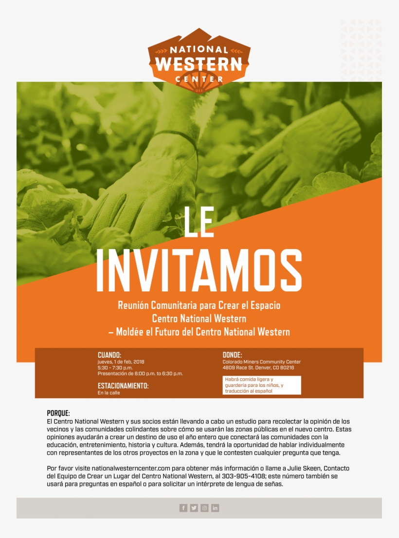 National Western Center Placemaking Public Meeting - Man, transparent png download