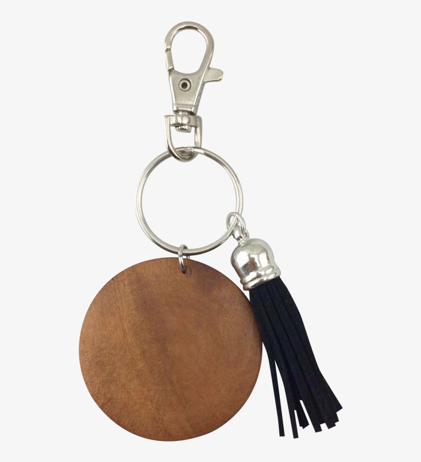 Wood & Tassel Key Chain - Tassel Key Chain, transparent png download