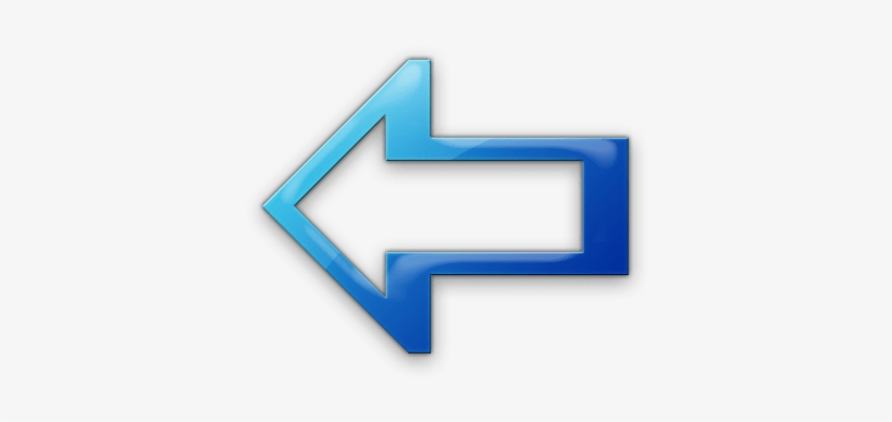 007371 Blue Jelly Icon Arrows Arrow2 Left Load - Cobalt Blue, transparent png download