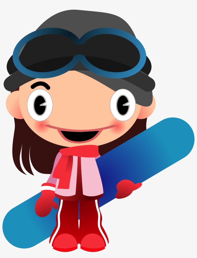 This Free Icons Png Design Of Speaking Snowboard Girl, transparent png download