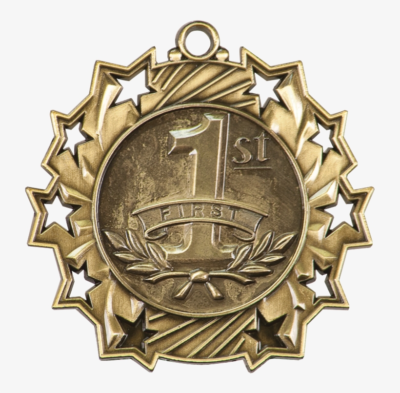 1st Place Ten Star Medal - Volleyball Medal, transparent png download