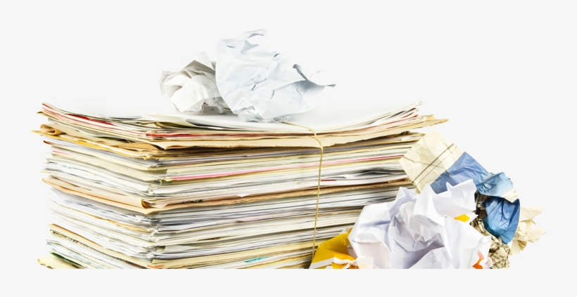 Entsorgung Von Pappe, Papier Und Kartonagen - Used Paper, transparent png download