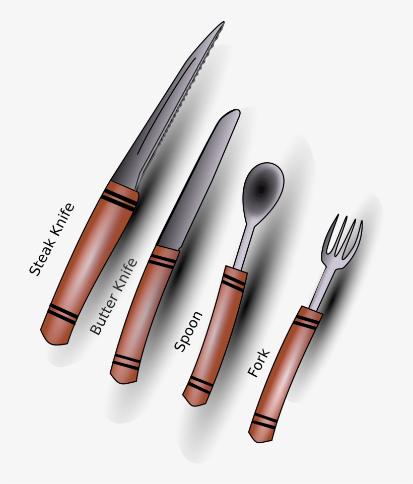 How To Set Use Cutlery Silverware Clipart, transparent png download