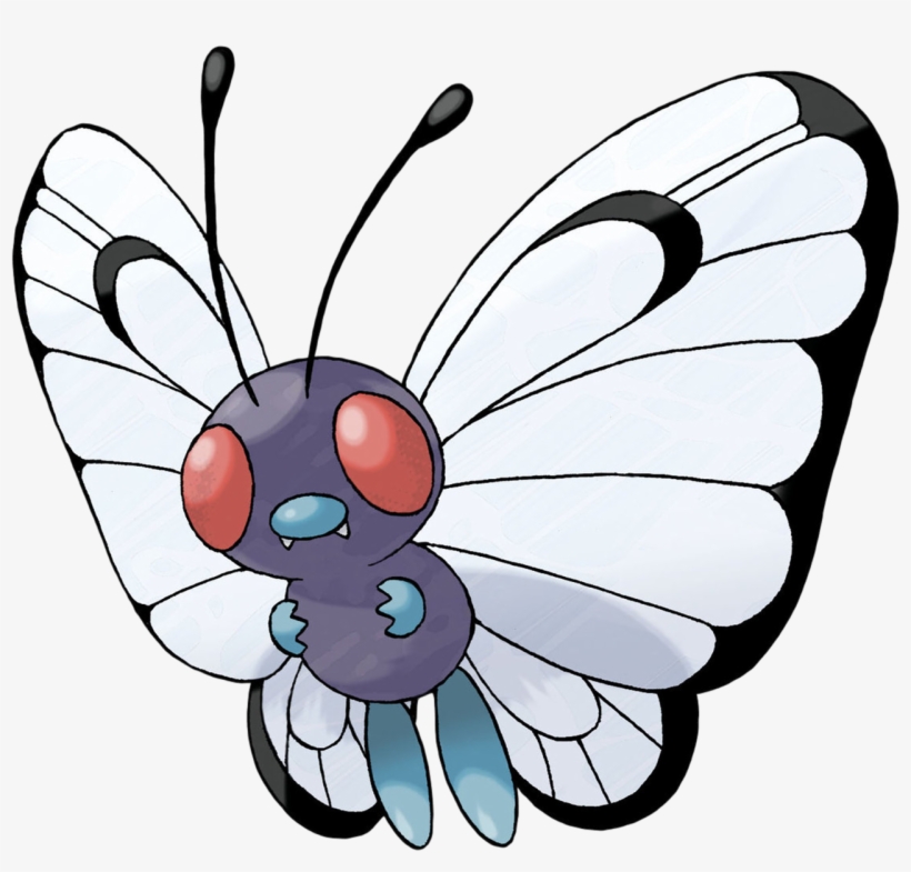 Butterfree - Butterfly Pokemon, transparent png download