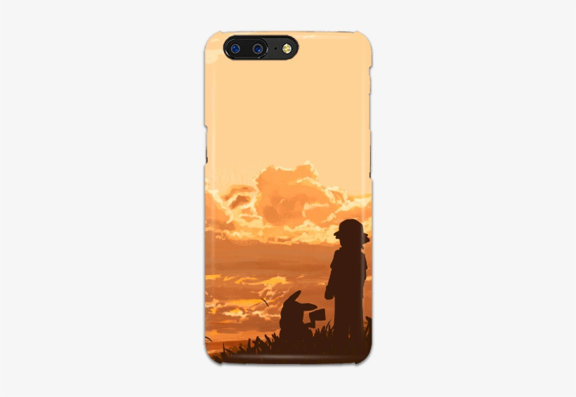 Pokemon Ash And Pikachu One 5 Phone Case - Oneplus 5, transparent png download