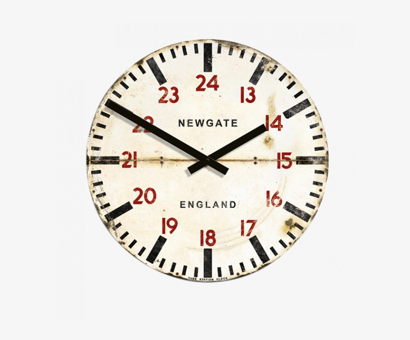 Vintage Tube Station Clock - Newgate Clocks Newgate Tube Station Wall Clock [d], transparent png download