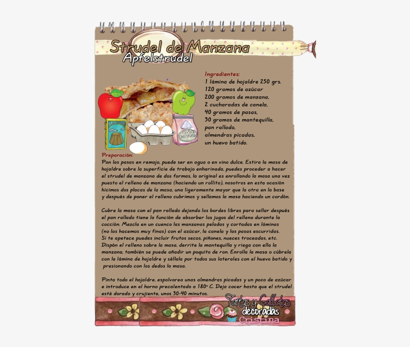 Strudel Manzana - Strudel De Manzana Receta, transparent png download
