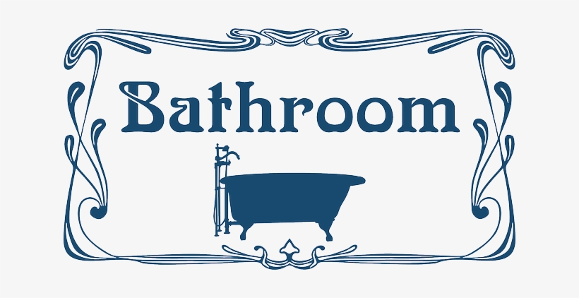 Bath, Bathroom, Tub, Doorplate, Door Plate, Name Plate - Bathroom Clipart, transparent png download