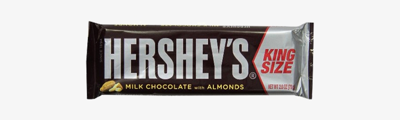 Hershey's Milk Chocolate With Almonds King Size Candy - Hershey Milk  Chocolate King Size Transparent Png - 500X500 - Free Download On Nicepng