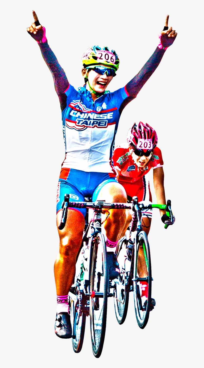 International Women's Road Race 100km - Woman Bicycling Clip Art, transparent png download