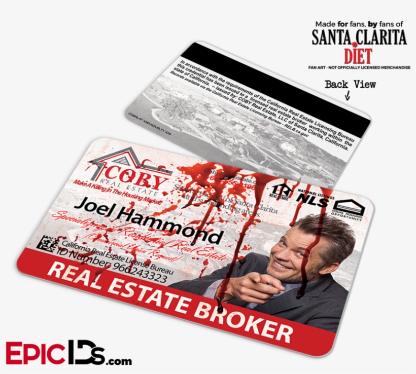 Coby Real Estate 'santa Clarita Diet' Cosplay / Name - Santa Clarita Diet Merchandise, transparent png download