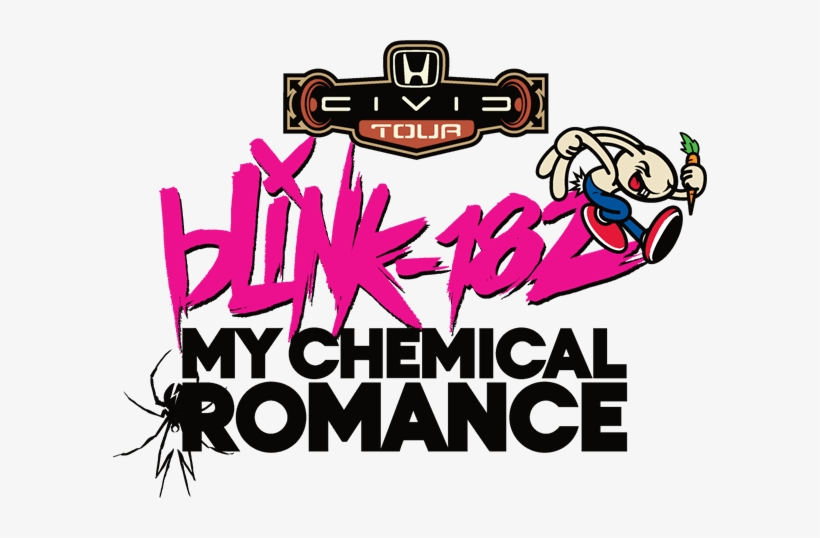 Blink-182 Teams Up With My Chemical Romance For Massive - Honda Civic Tour 2011, transparent png download