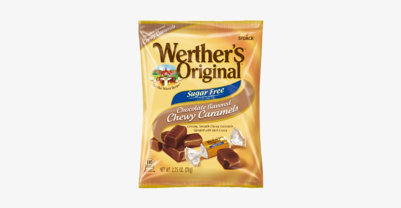 Sugar Free Chocolate Chewy Caramels - Werther's Original - Sugar Free Chewy Caramels - Chocolate, transparent png download