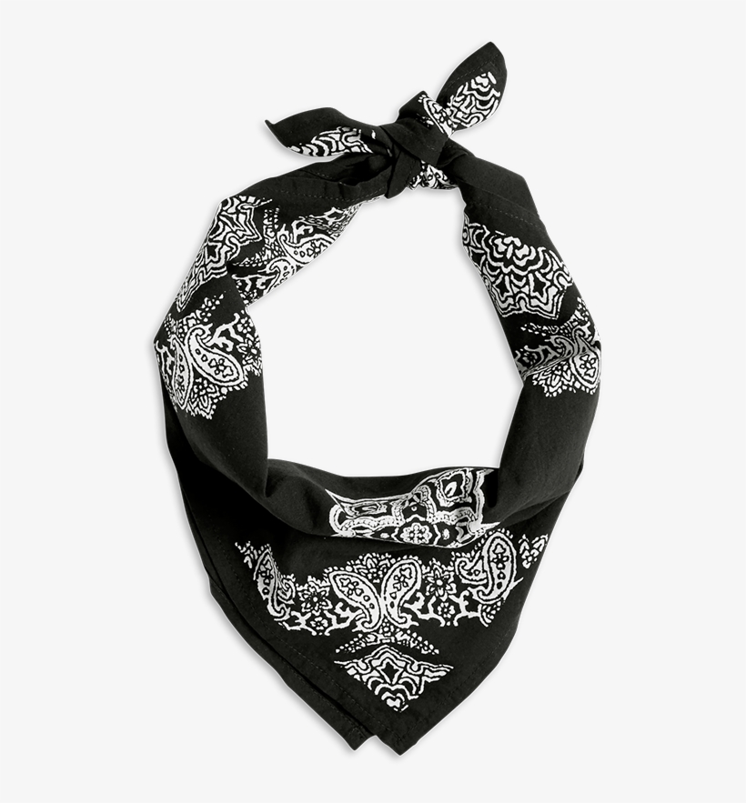 Patterned Scarf Black - Scarf, transparent png download