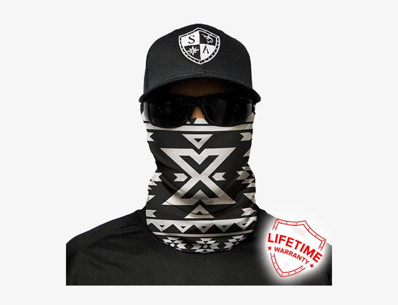 Black And White - Face Shield Skull, transparent png download