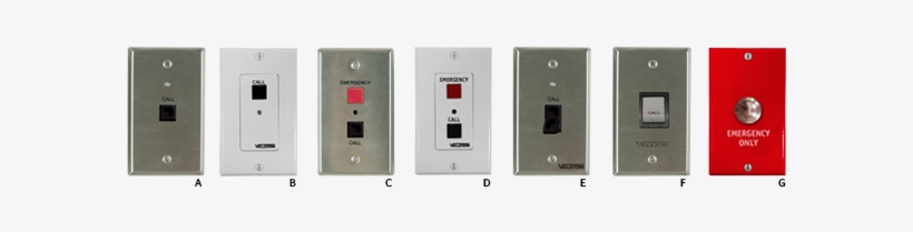 Call Switches - Valcom V-2972pk Multipath Push Button Call, transparent png download