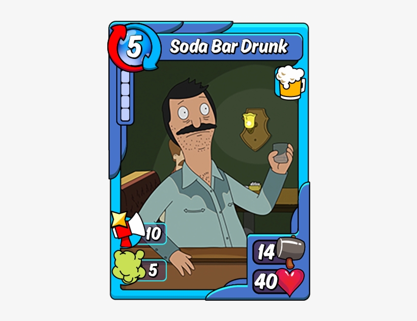 Soda Bar Drunk - Vitruvian Man Animation Throwdown, transparent png download