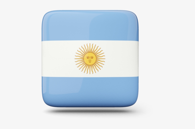 Illustration Of Flag Of Argentina - Argentina Flag Square Icon, transparent png download