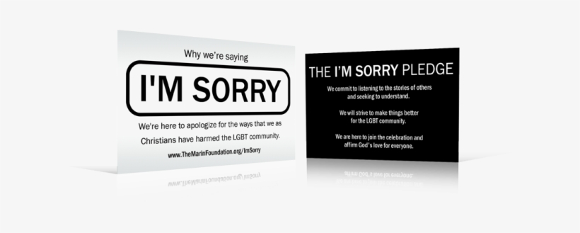 I'm Sorry Campaign Cards - Design, transparent png download