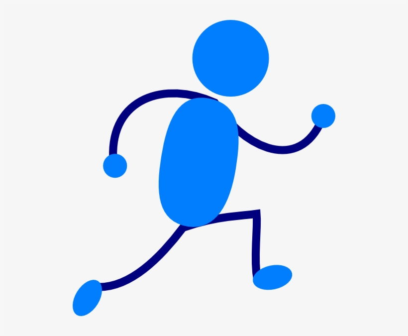 How To Set Use Blue Man Running Svg Vector, transparent png download