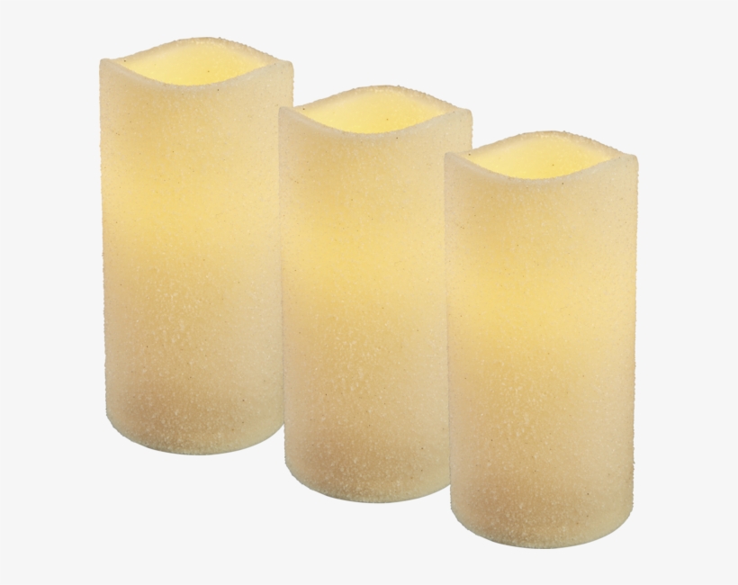 Led Pillar Candle 3p Shine - Star Trading Led Dekokerzen | 3er Set | Batterie, transparent png download