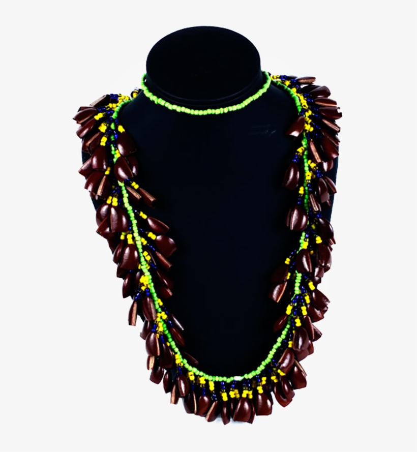 Collar Chaquiras Y Semillas - Necklace, transparent png download