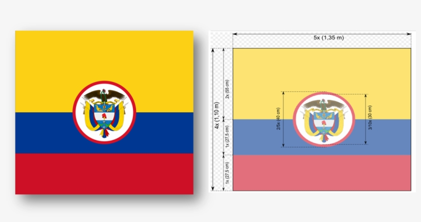 Momentos De Historia De La Policía Nacional De Colombia - Flag: Naval Jack Of Colombia, transparent png download