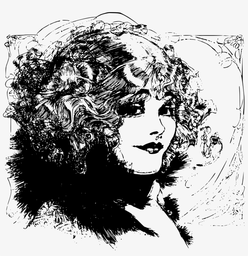 This Free Icons Png Design Of Curly Haired Lady, transparent png download