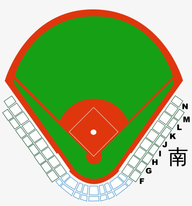 Douliu Baseball Stadium Field Of View Map 20091019 - Douliu, transparent png download
