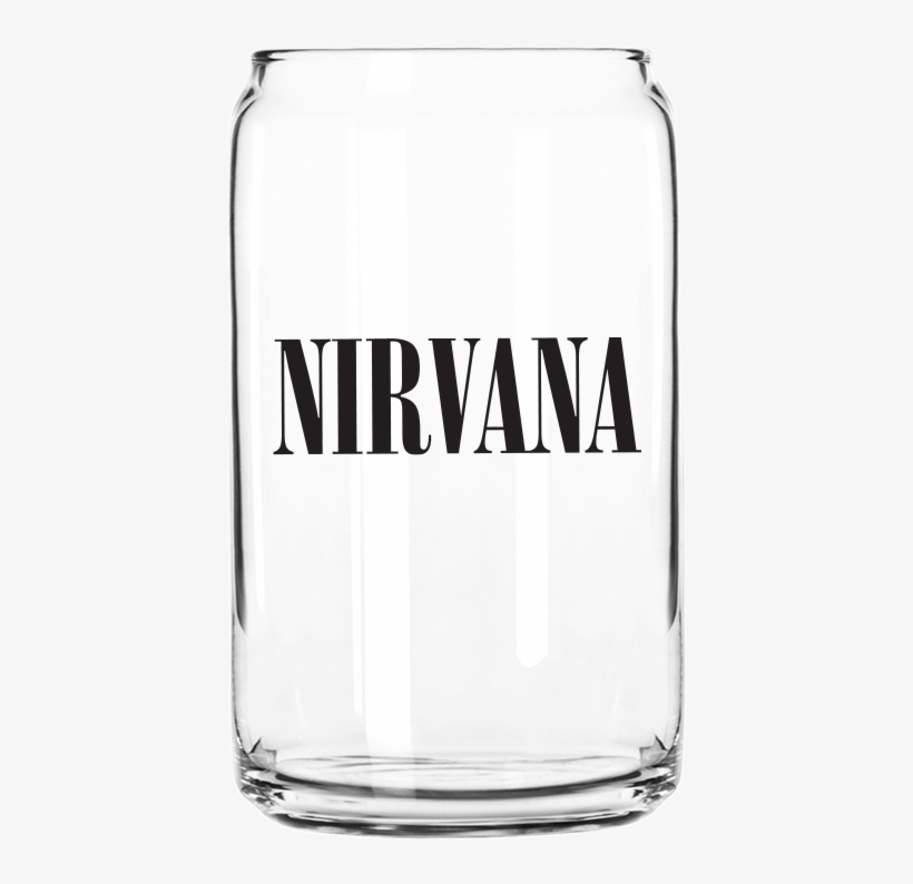 Nirvana Logo Beer Glass - Easy, Tiger 'beer Me' Can Glass, Size One Size - Metallic, transparent png download