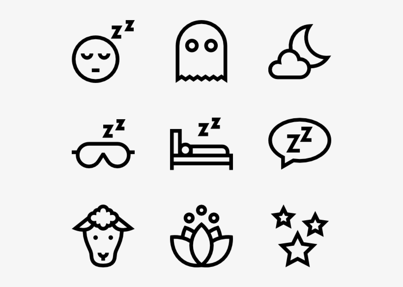 Time To Sleep - Cute Black And White Png, transparent png download