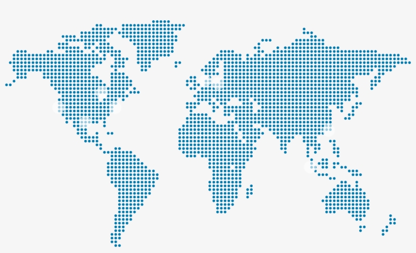 Skiplino Now Available In 69 Languages, 6 Continents - Dots World Map Png, transparent png download