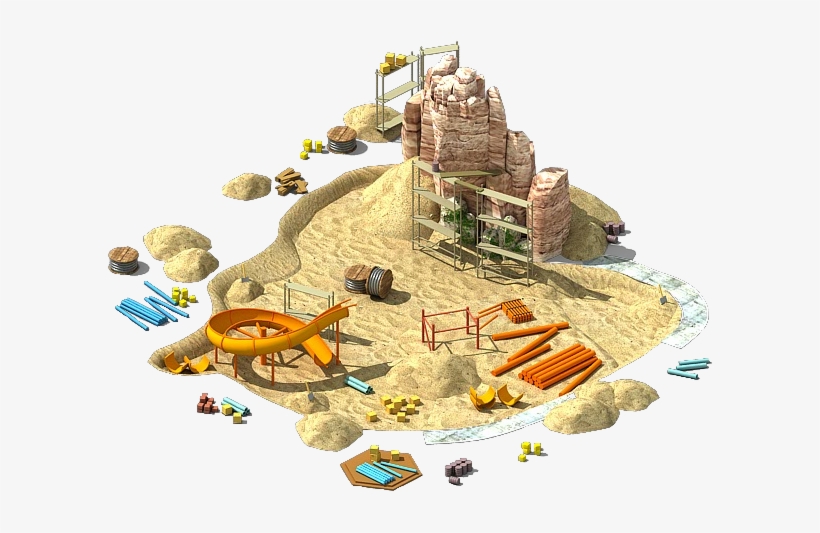 Water Park Construction - Water, transparent png download