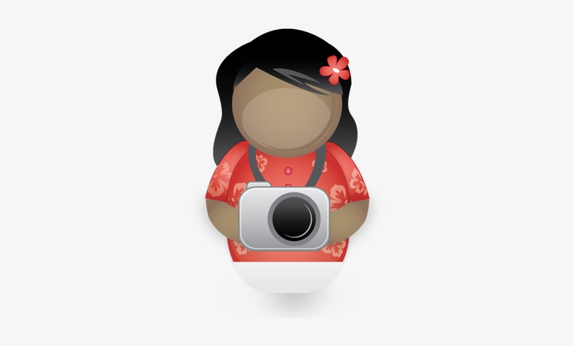 Tourist-female2 - Transmisja Szeregowa I Równoległa, transparent png download