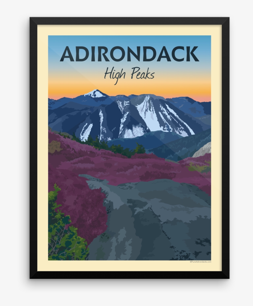 Vintage Poster - Adirondack Mountain Posters, transparent png download