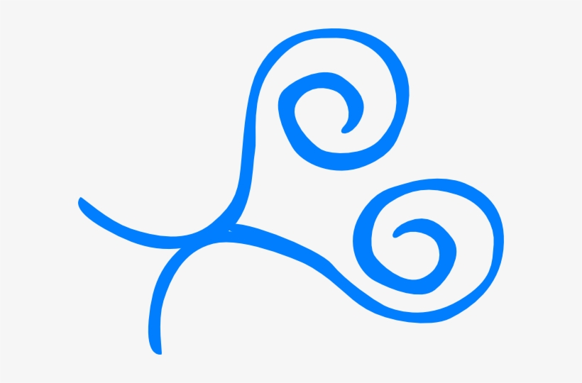 Blue Swirl Frame Top Right Corner Svg Clip Arts 600, transparent png download