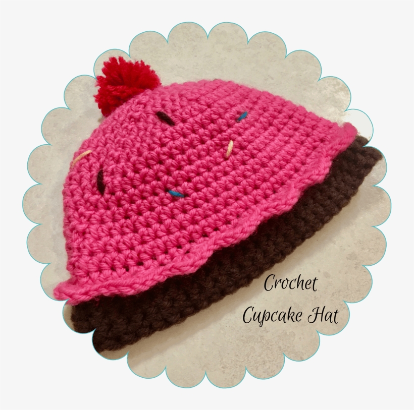 How To Crochet A Cupcake Hat - Psychedelicdoilies 0-3 Monate Baby Häkelmütze, transparent png download