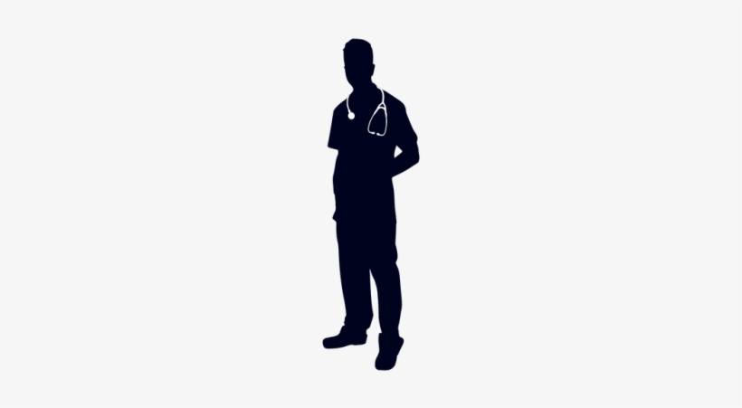 Doctor Con Silueta De Estetoscopio By Vexels 36bl7u4xq63ksjpzree60w - Physician, transparent png download