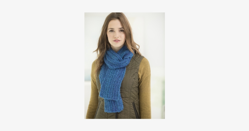 Lion Brand Homespun Simple Crochet Scarf - Wool, transparent png download