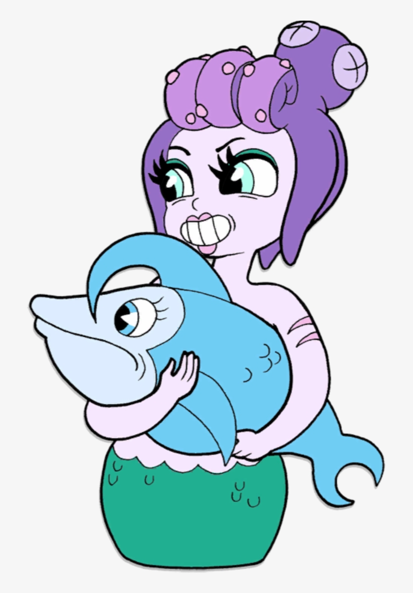 Blue Fish - Cuphead, transparent png download
