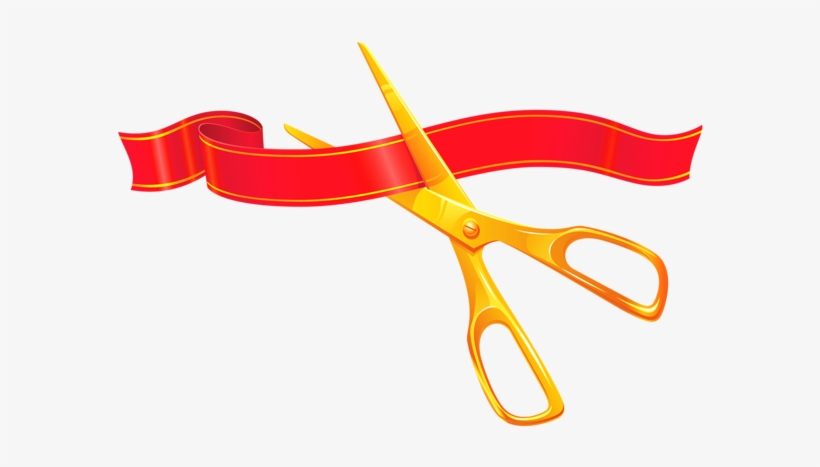 First Day Of School Decor Png Picture - Ribbon Cutting Scissors Png