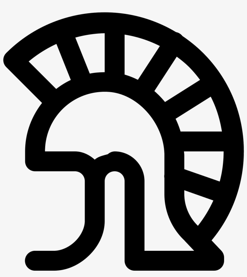 Roman Helmet Icon - Op Art, transparent png download