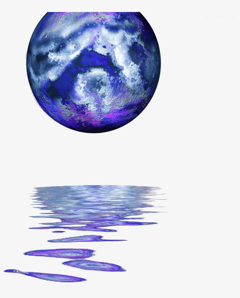 Illustration Blue Planet Transprent Png Free Download - Planetwater Reflection, transparent png download