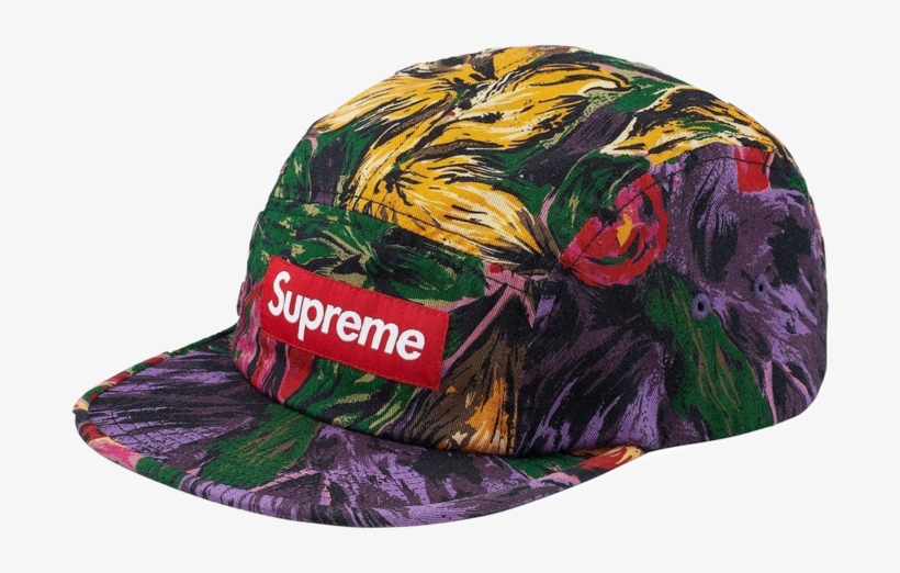 Supreme Painted Floral Camp Cap - Painted Floral Camp Cap Supreme, transparent png download