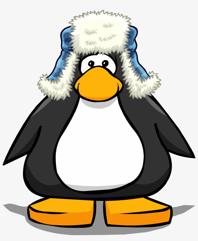 Blue Fuzzy Hat 2 - Penguin With A Horn, transparent png download