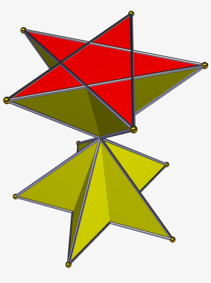 Crossed Pentagrammic Prism - Pentagrammic Prism, transparent png download